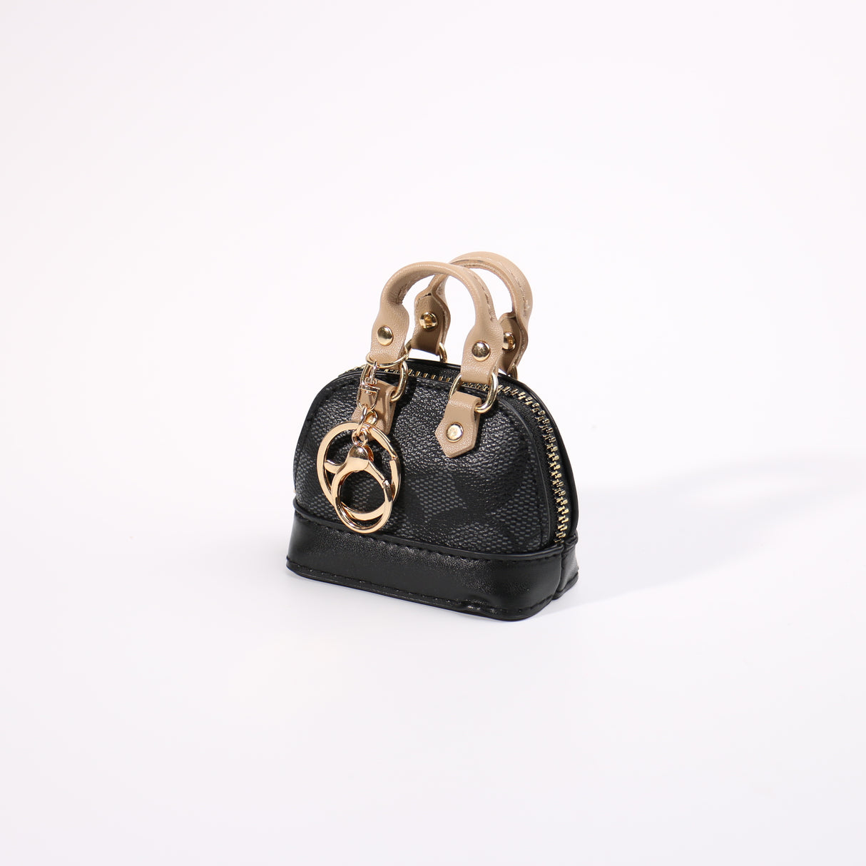 Fashion Small Keychain / Bag Charm #HXMIN03-CBK - Black (PC)