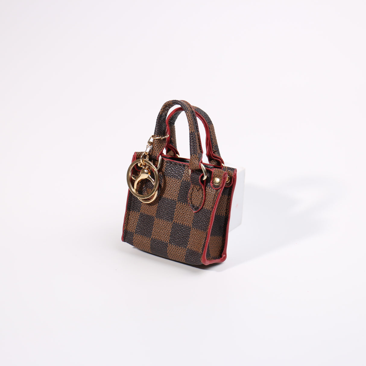 Fashion Small Keychain / Bag Charm #HXMIN04-BBR - Brown (PC)