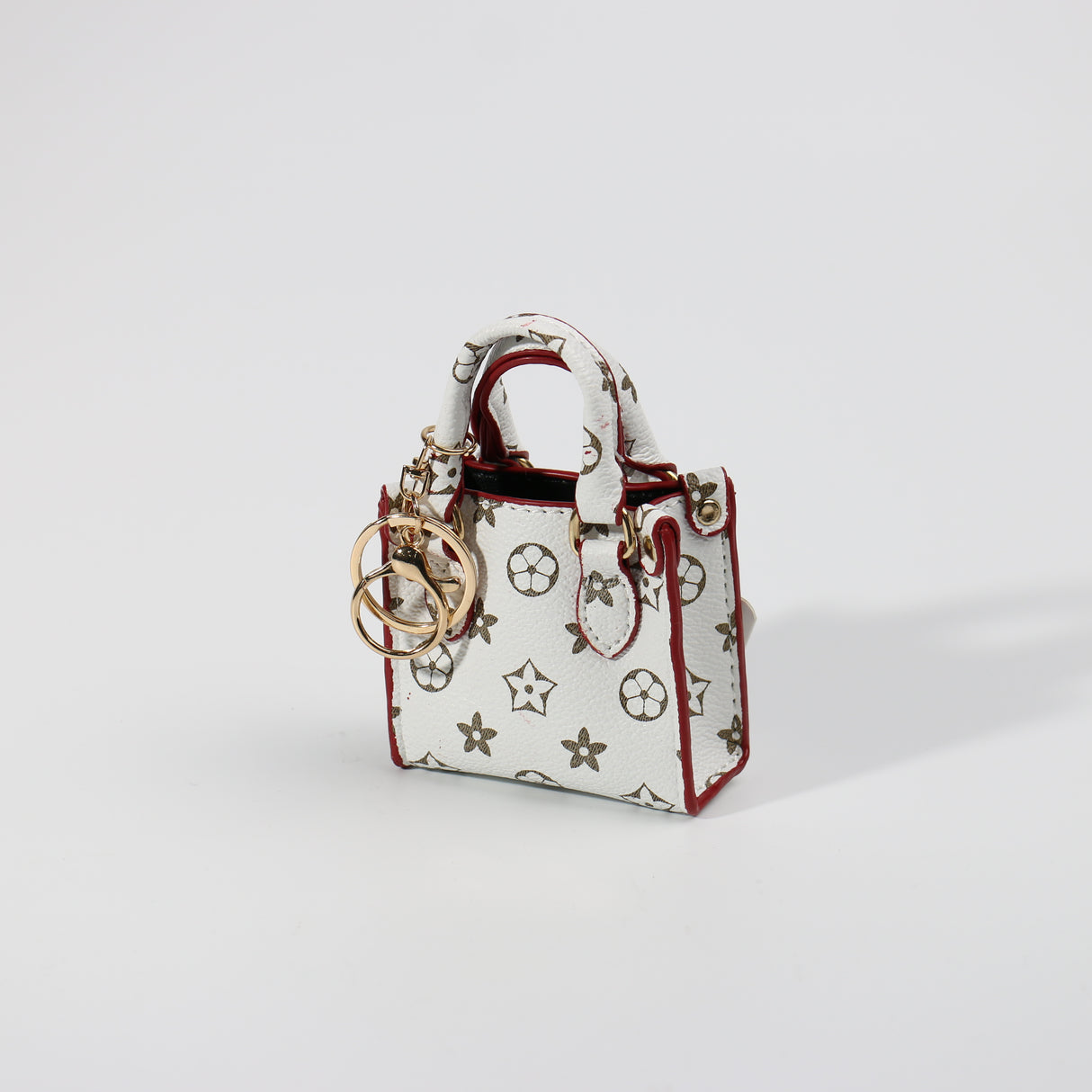 Fashion Small Keychain / Bag Charm #HXMIN04-AWHT - White (PC)