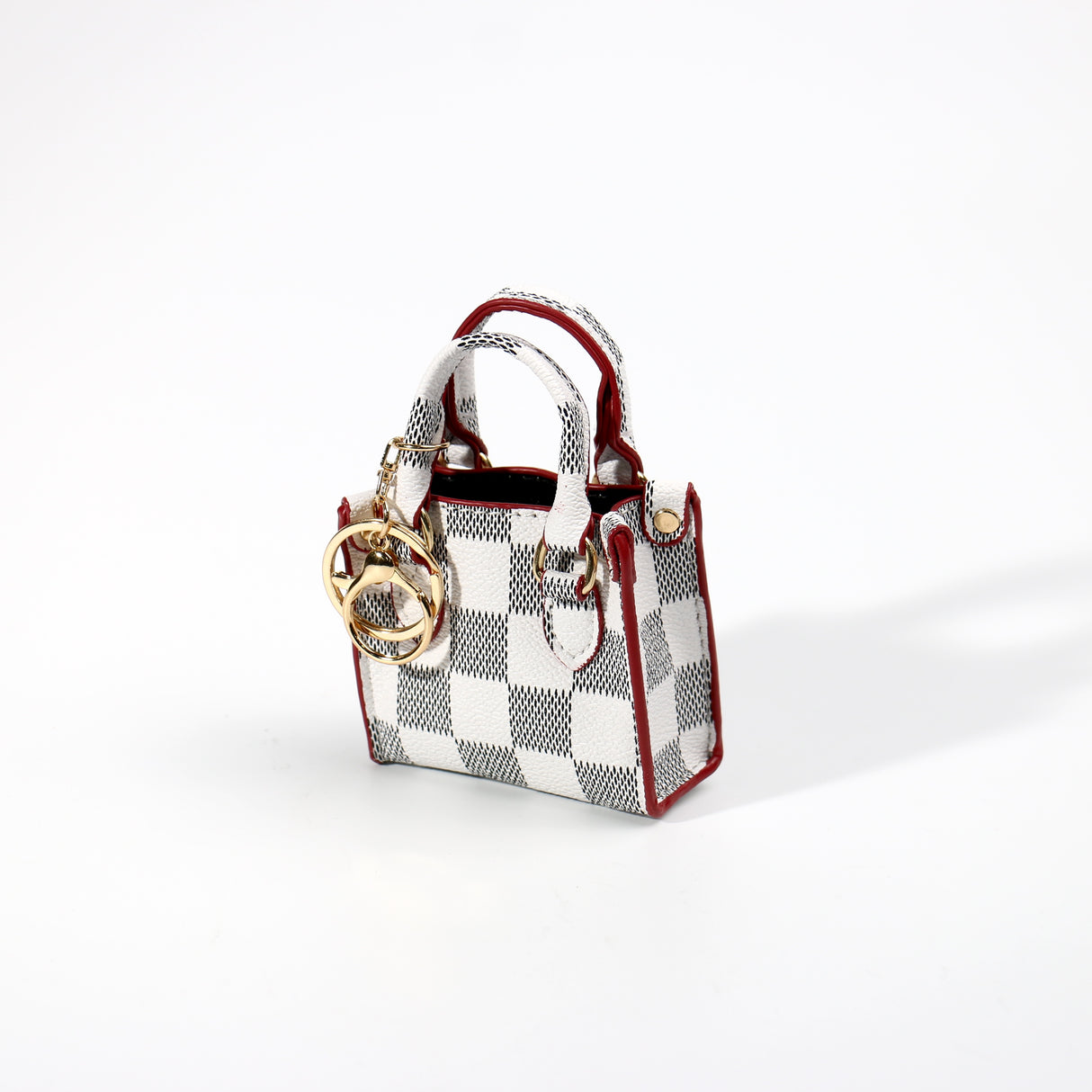 Fashion Small Keychain / Bag Charm #HXMIN04-BWT - White (PC)
