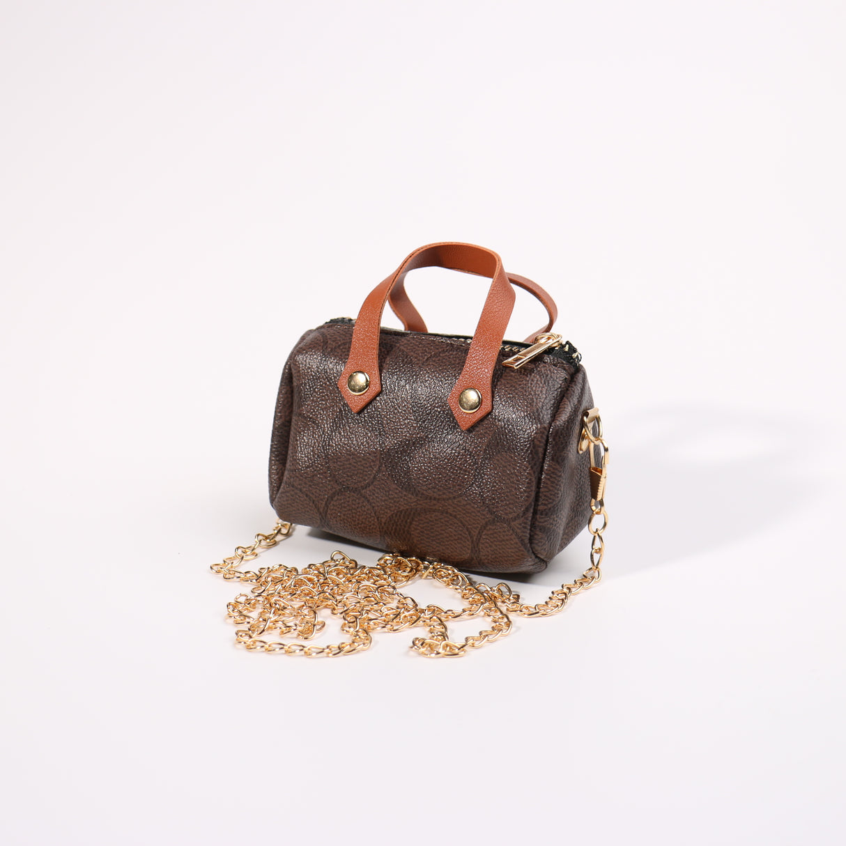 Fashion Small Keychain / Bag Charm #HXMIN06-CBR - Brown (PC)