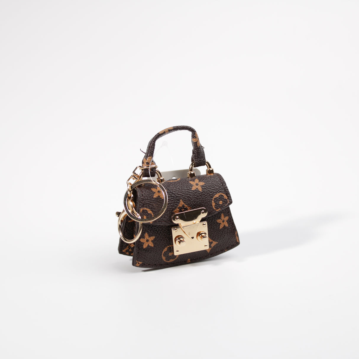 Fashion Small Keychain / Bag Charm #HXMIN07-ABR - Brown (PC)