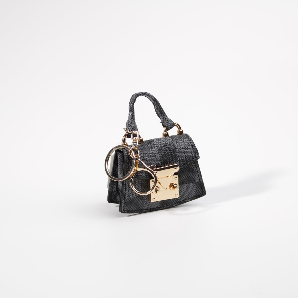 Fashion Small Keychain / Bag Charm #HXMIN07-BBK - Black (PC)