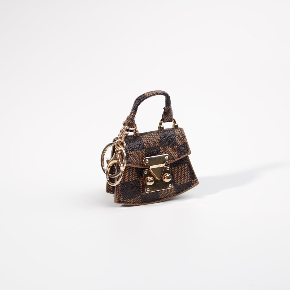 Fashion Small Keychain / Bag Charm #HXMIN07-BBR - Brown (PC)