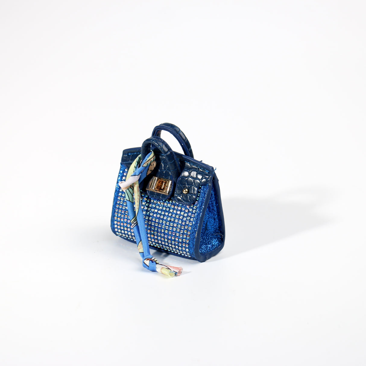 Fashion Small Keychain / Bag Charm #HXMIN08-BL - Blue (PC)
