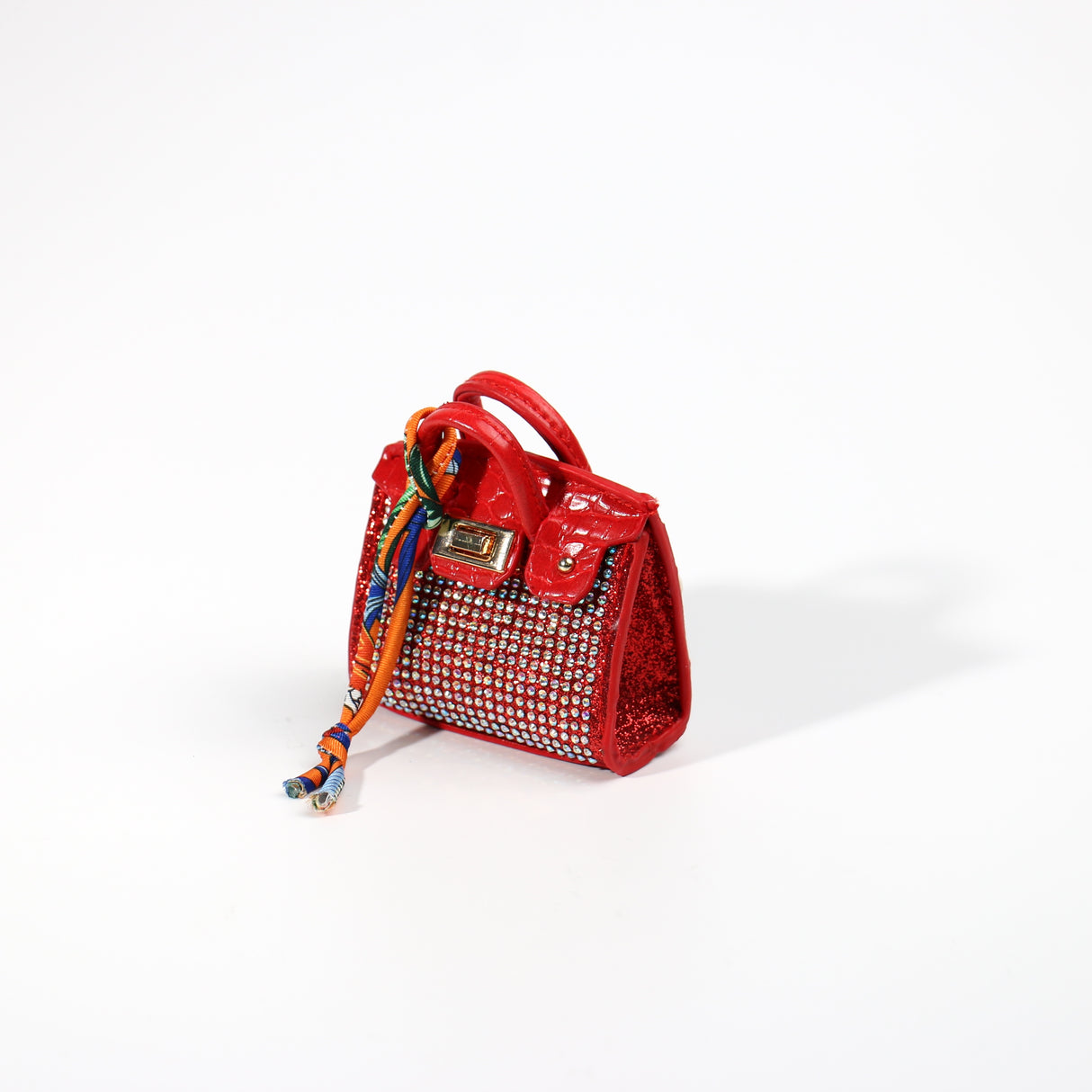 Fashion Small Keychain / Bag Charm #HXMIN08-RD - Red (PC)