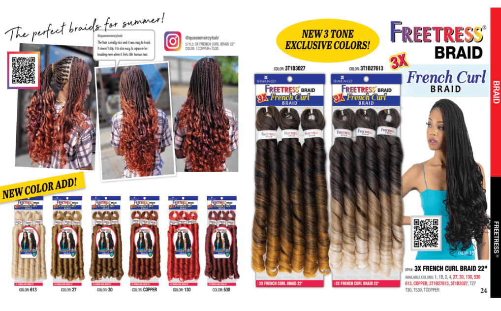Freetress 3X French Curl Braid 22" (PC)