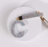 Fashion Rhinestone Initial Keychain (PC)