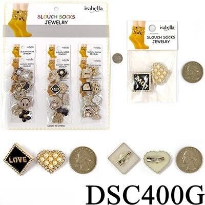 Fashion Slouch Socks Jewelry #DSC400G (12PC)