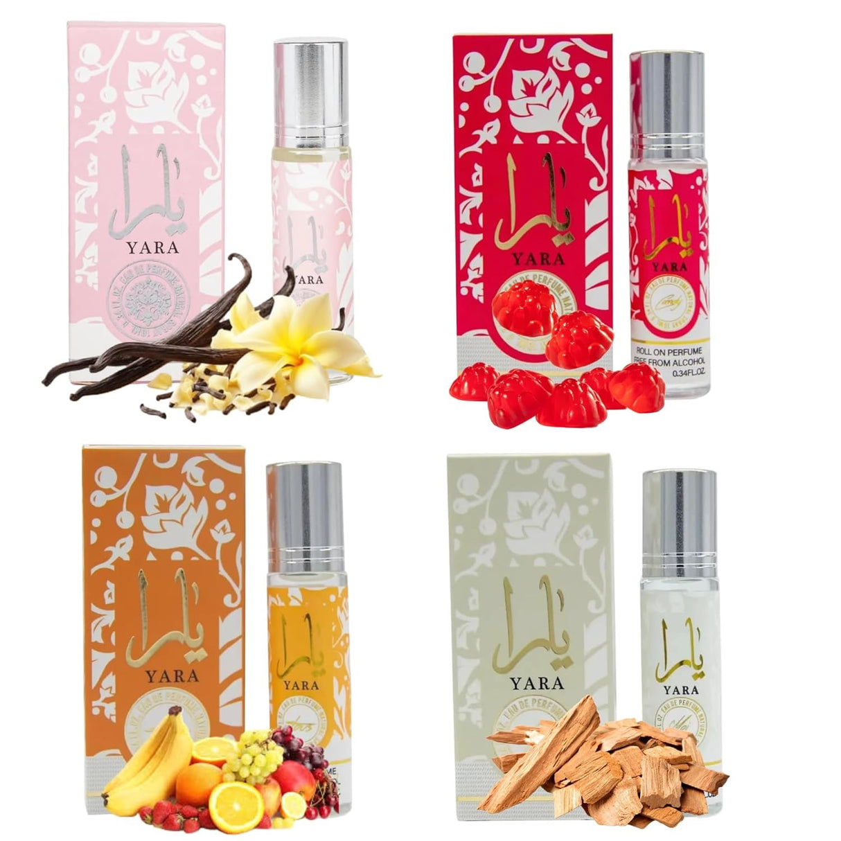 Yara by Lattafa Roll On Parfum Oil 0.34oz (24PC Display)