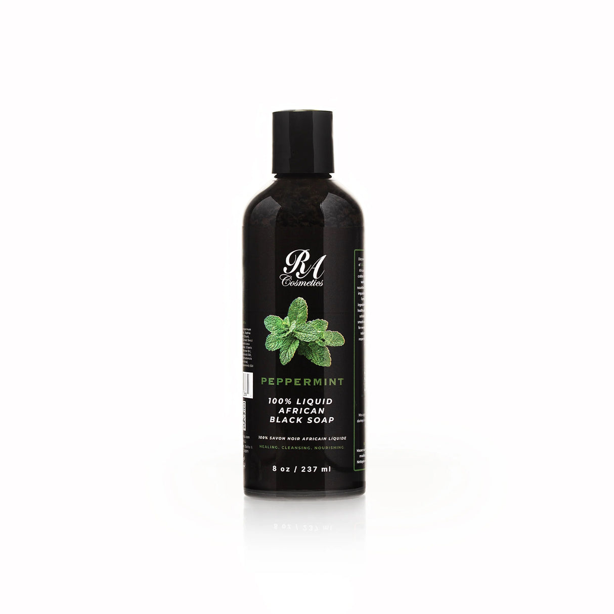 RA African Black Soap Liquid Peppermint 8oz (PC)