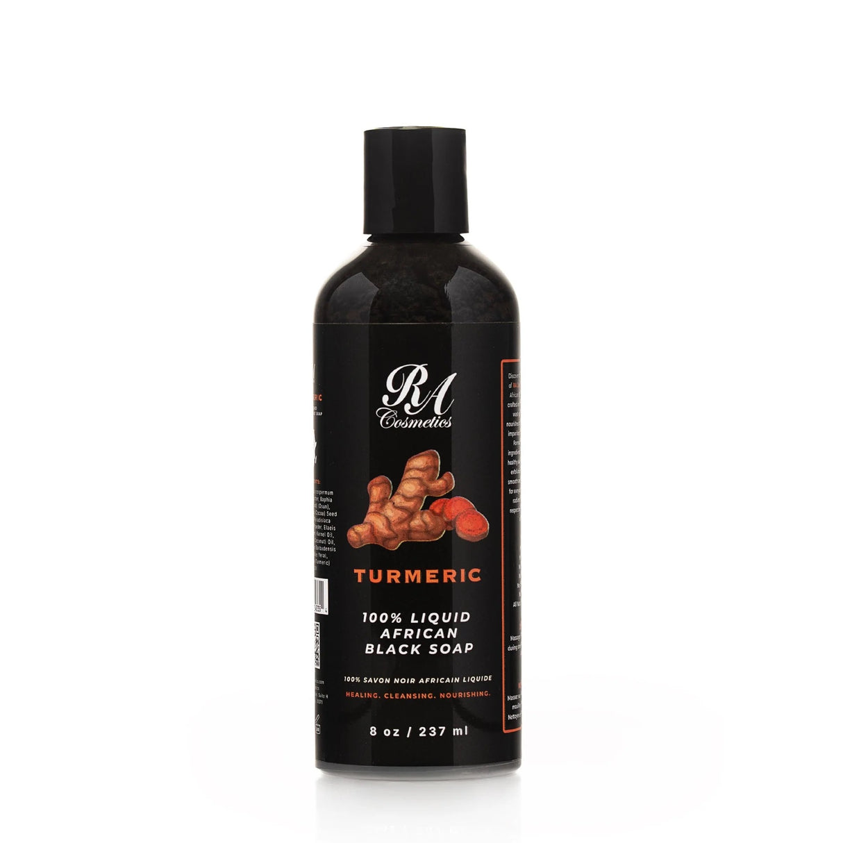 RA African Black Soap Liquid Turmeric 8oz (PC)