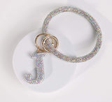 Fashion Wristlet Initial Keychain (PC)