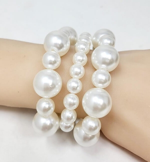Fashion Pearl Bracelet #JB10103CR (PC)