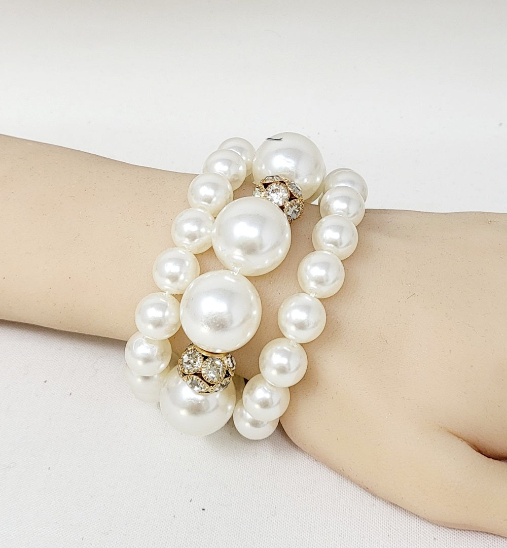 Fashion Pearl Bracelet #JB10434 - Multiple Colors (PC)