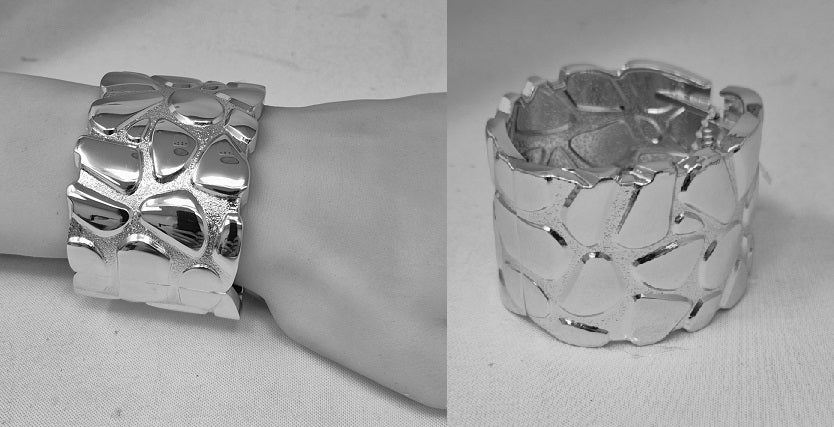 Fashion Design Bangle Bracelet #JB10456 - Multiple Colors (PC)