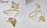 Fashion Butterfly Arm Cuff Bracelet #JB10457 - Multiple Colors (PC)