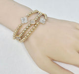 Fashion Beaded Clover Bracelet #JB10483 - Multiple Colors (PC)