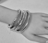 Fashion 5pc Stack Bangle Bracelet #JB10506 - Multiple Colors (PC)