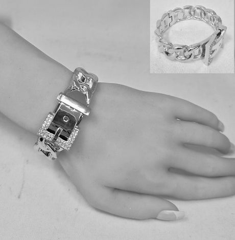 Fashion Rhinestone Buckle Chain Bracelet #JB10518 - Multiple Colors (PC)