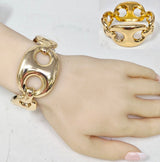Fashion Oval Link Statement Bracelet #JB10519 - Multiple Colors (PC)