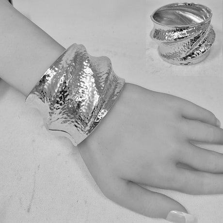 Fashion Textured Cuff Bracelet #JB10520 - Multiple Colors (PC)