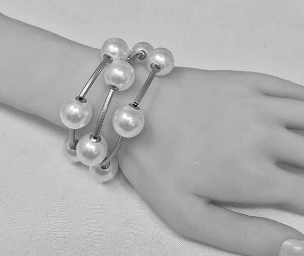 Wholesale Fashion Pearl Bracelet #JB11374 (PC)