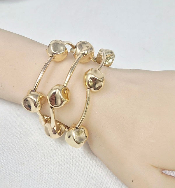 Fashion Small Gold Bead Bracelet #JB20061G (PC)