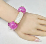 Fashion Chunky Beaded Stretch Bracelet #JB20065 - Multiple Colors (PC)