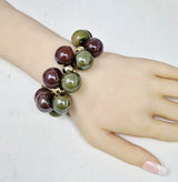 Fashion Two-Tone Bubble Bead Bracelet #JB20070 - Multiple Colors (PC)