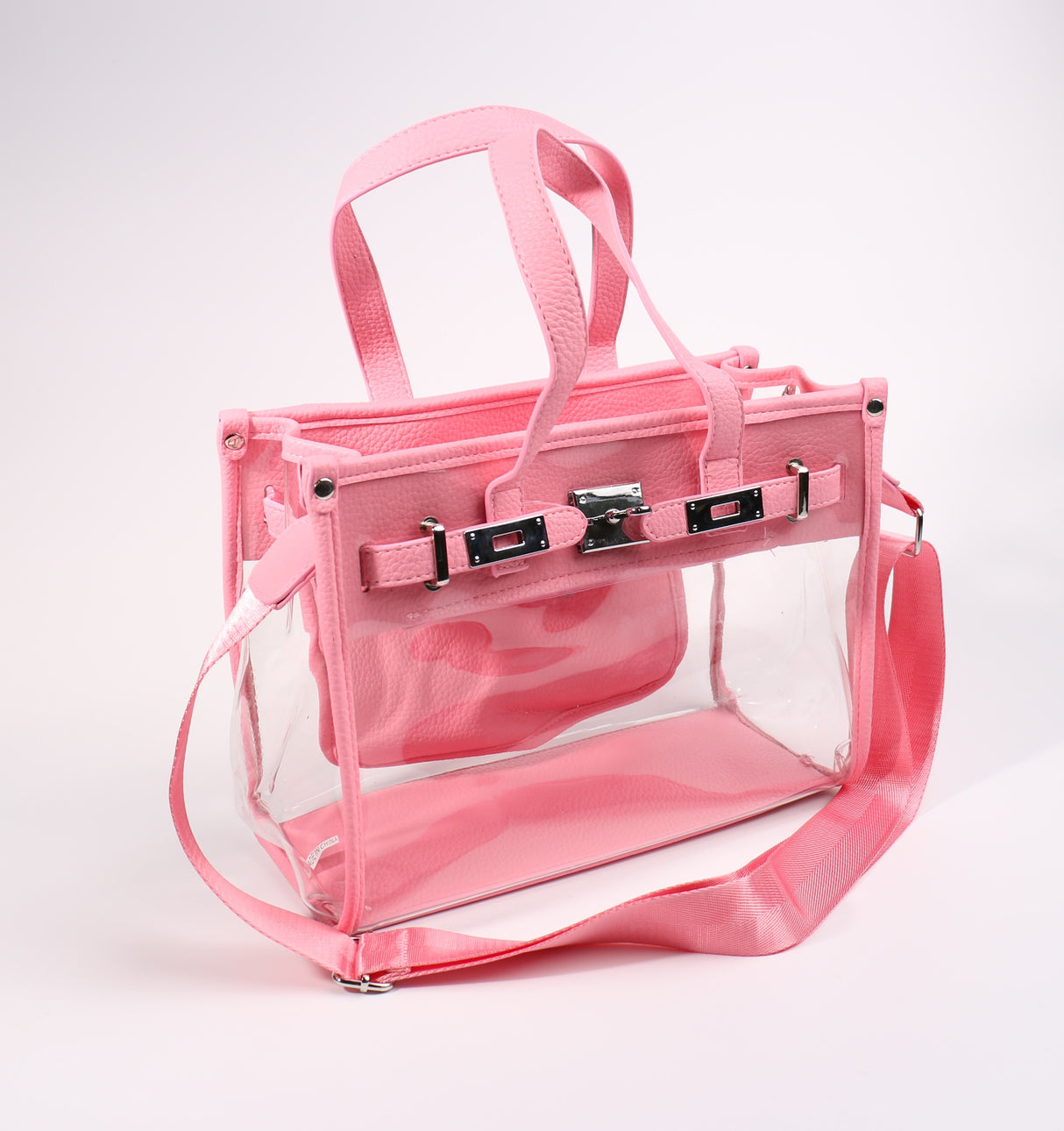 Fashion Clear Handbag #JBC01-LP - Light Pink (PC)