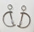 Fashion Rhinestone Hoop Earrings #JE10109S (PC)
