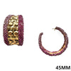 Fashion Rhinestone Hoop Earrings #JE10291 - Multiple Colors (PC)