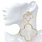 Fashion Clover Dangle Earrings #JE10346 - Multiple Colors (PC)