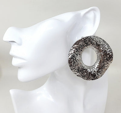 Fashion Design Large Hoop Earrings #JE10351 - Multiple Colors (PC)