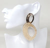 Fashion Design Large Hoop Earrings #JE10361 - Multiple Colors (PC)