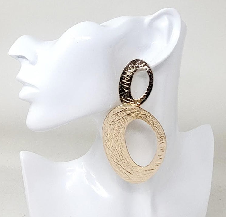 Fashion Design Large Hoop Earrings #JE10361 - Multiple Colors (PC)