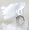 Fashion Design Large Hoop Earrings #JE10361 - Multiple Colors (PC)