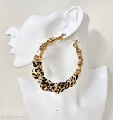 Fashion Bamboo Jean Hoop Earrings #JE10424 - Multiple Colors (PC)