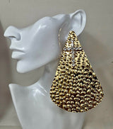 Fashion Rhinestone Cross Earrings #JE10450 - Multiple Colors (PC)