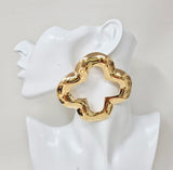 Fashion Large Open Clover Earrings #JE10479 - Multiple Colors (PC)