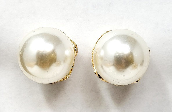 Fashion Large Pearl Earrings #JE11002 - Multiple Colors (PC)