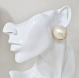 Fashion Pearl Dome Earrings #JE11029 - Multiple Colors (PC)