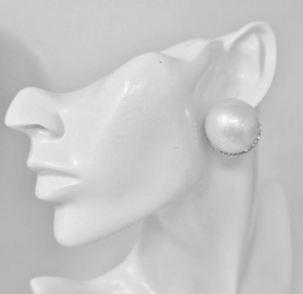 Fashion Pearl Dome Earrings #JE11029 - Multiple Colors (PC)