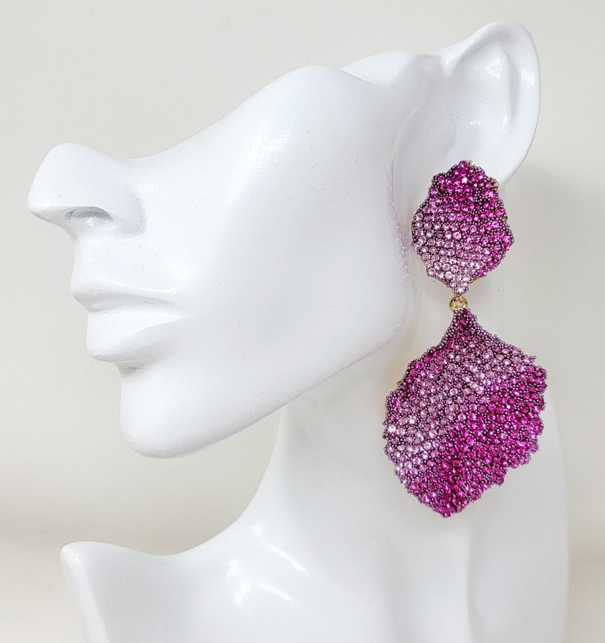 Fashion Rhinestone Earrings #JE11406GFU (PC)