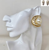 Fashion Large Pearl Clip-On Earrings #JE20128 - Multiple Colors (PC)