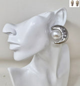 Fashion Large Pearl Clip-On Earrings #JE20128 - Multiple Colors (PC)