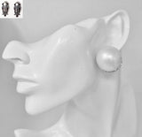 Fashion Clip-On Pearl Dome Earrings #JE21029 - Multiple Colors (PC)