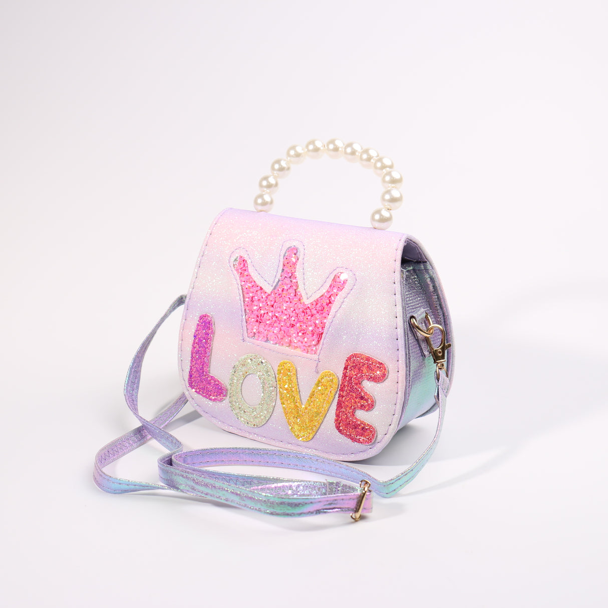Fashion Kids Crown Handbag #JHBAG04-LPPU - Light Purple (PC)