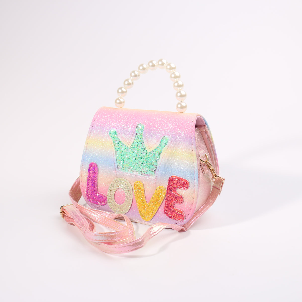 Fashion Kids Crown Handbag #JHBAG04-LRB - Light Pastel (PC)